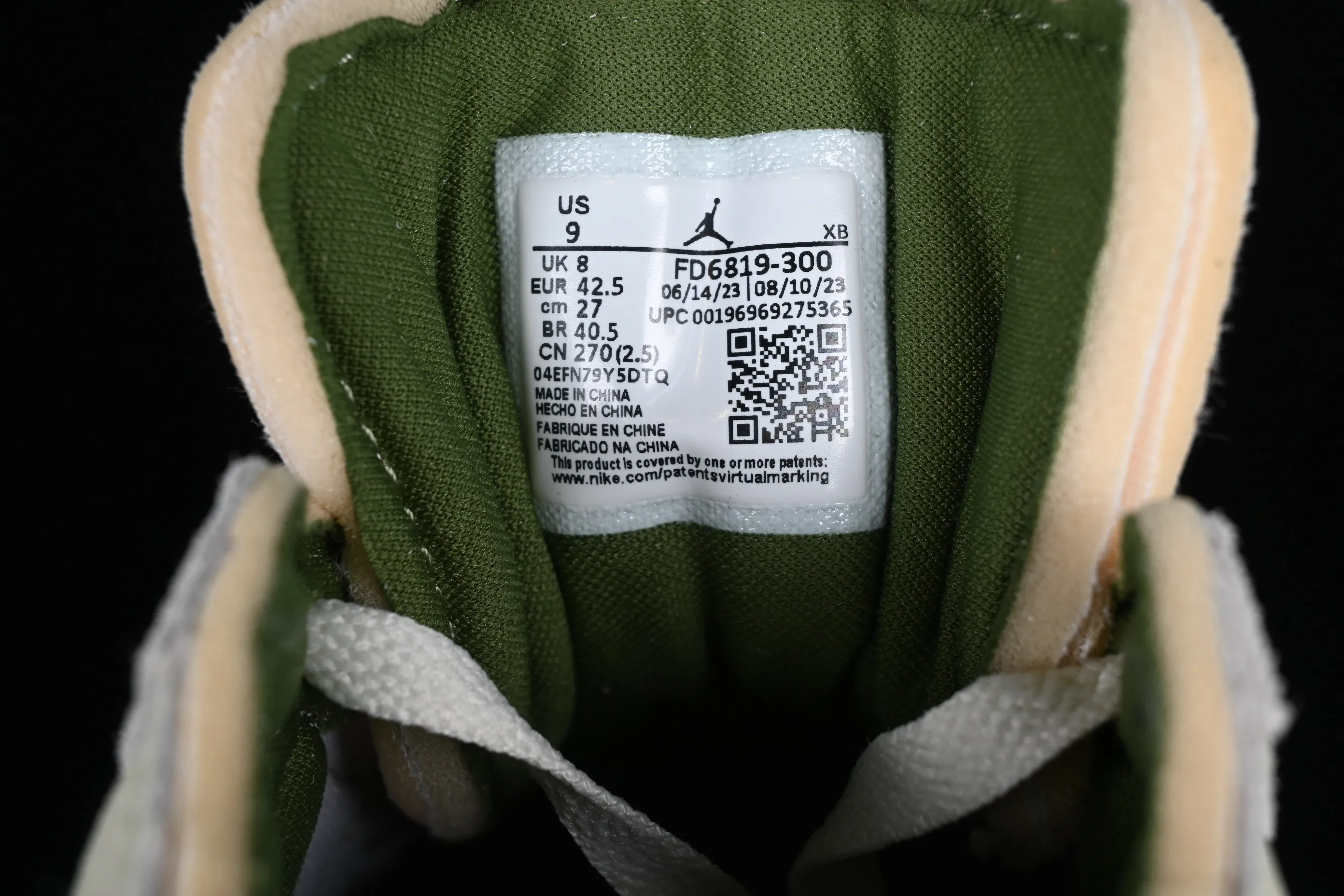 All categories Air Jordan Jordan series basketball shoes Air Jordan 1 Low Z version Air Jordan 1 Low Craft SE "Light Olive" AJ1 Joe 1 military deconstruction style low-top cultural casual sneakers FD6819-300